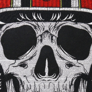 Détails du Magnifique Patch Tête de Mort Biker Ride or Die