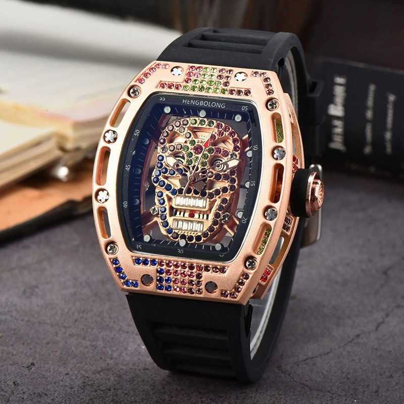 Montre Tête de Mort "Crâne Cristal Multicolore" - NOMBREUSES Modele 1