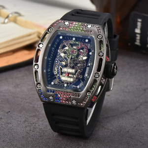 Montre Tête de Mort "Crâne Cristal Multicolore" - NOMBREUSES Modele 2