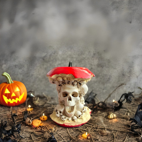 Décoration Tête de Mort Macabre - La Morsure de la Reine