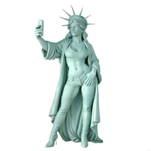 Statue de la liberté Rebelle - Lady Liberty 2.0 Couleur vert Menthe