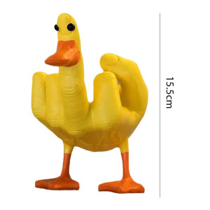Dimensions Statuette "Fuck the Duck" - Le Canard au Doigt d'Honneur