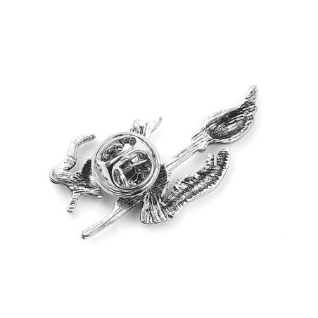 Vue Arrière Broche Gothique "Sorcière Volante d’Argent"