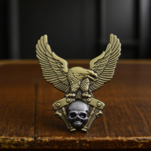 Avant Broche Tête de Mort "Aigle de Fer"