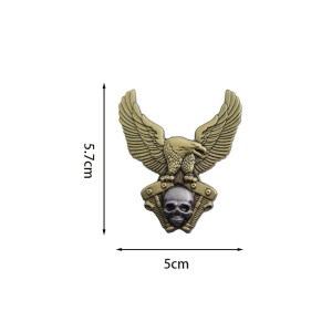 Dimensions Broche Tête de Mort "Aigle de Fer"