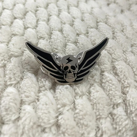 Avant Broche Tête de Mort "Ailes de Foudre"