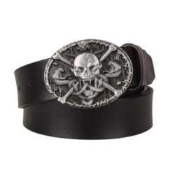 Ceinture Tête de Mort Serpent Jolly Roger