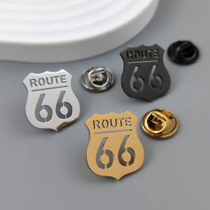 Broche Rock Biker "Route 66"