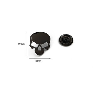 Dimensoions Broche Tête de Mort "Regard d’Acier" - 3 couleurs au choix !