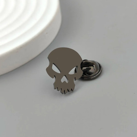 Broche Tête de Mort "Crâne du Requiem" Couleur noir