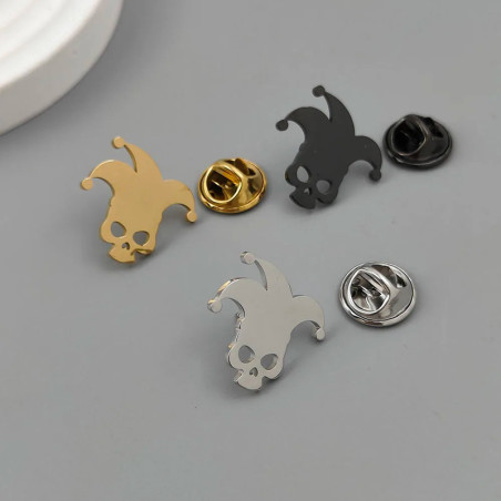 Broche Tête de Mort "Joker Maudit"