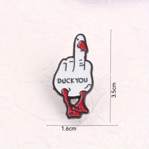 Dimensions Pins Rock Rebel "DUCK YOU"