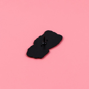 Vue Arrière Broche Pins Rock Rebel "Sounds Like Bullshit"