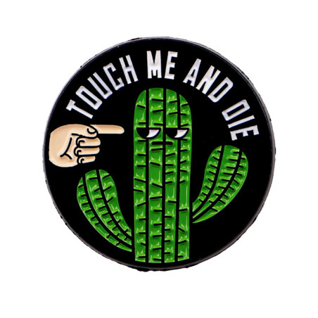 Vue générale Broche Cactus Rock “Touch Me and Die”