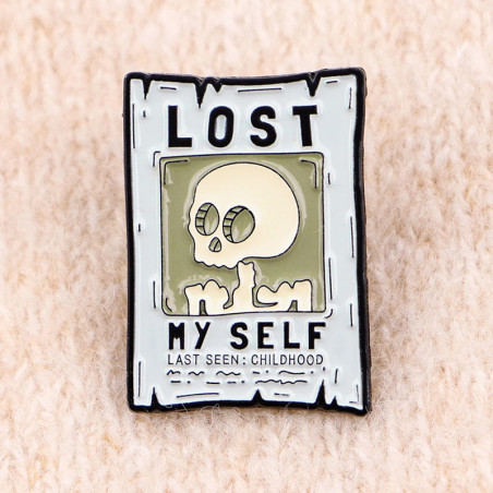 Avant Broche Tête de Mort "Lost Myself - Enfance Perdue"