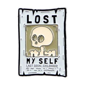 Vue générale Broche Tête de Mort "Lost Myself - Enfance Perdue"