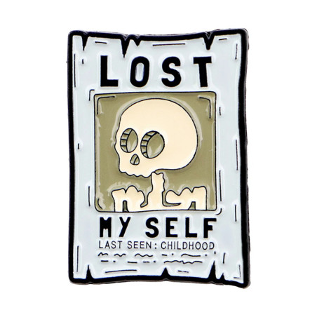 Vue générale Broche Tête de Mort "Lost Myself - Enfance Perdue"