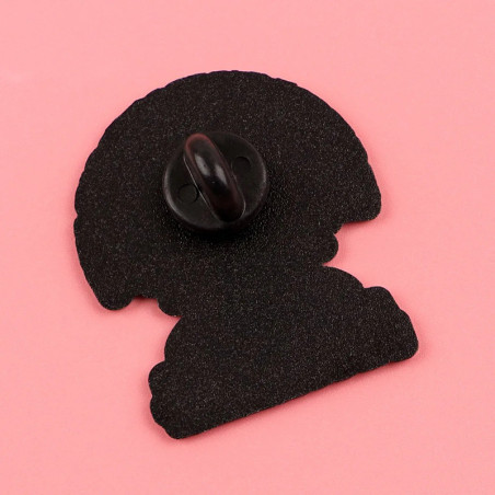 Vue Arrière Broche Sarcastique Zen Rebelle "Peace, Love & a Little Karma"