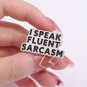 Broche Sarcastique "Langue du Cynisme"