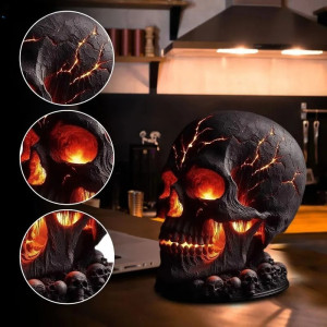 Utilisation de la Lampe Tête de Mort - Crâne du Feu Éternel