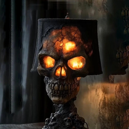 Lampe Tête de Mort - Veilleur des Flammes