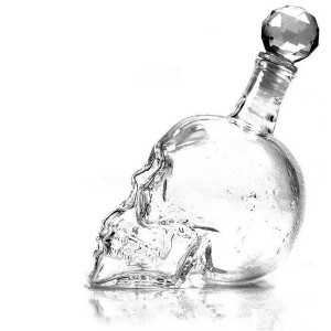Vue générale Carafe à Whisky Tête de Mort - Crâne du Maître Distillateur