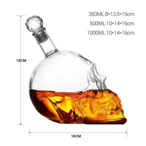 Dimensions Carafe à Whisky Tête de Mort - Crâne du Maître Distillateur