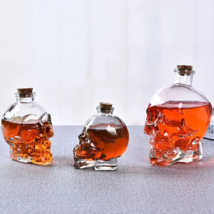 Avant Carafe à Whisky Tête de Mort - Crâne Puriste