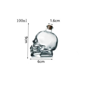 Carafe à Whisky Tête de Mort - Crâne Puriste 100 ML