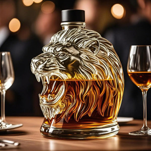 Vue générale Carafe à Whisky - Rugissement Royal du Lion