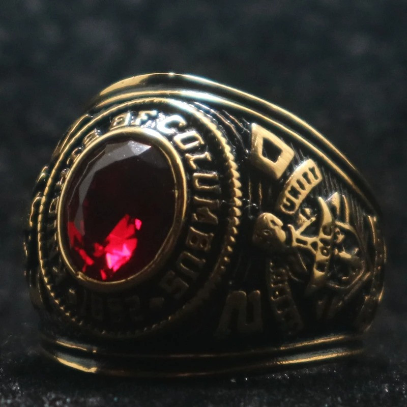 Bague Chevalière Gothique "Ordre Pourpre Impérial"