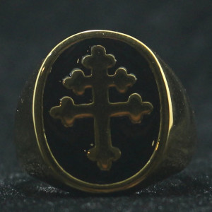 Avant Bague Templière “Croix du Serment Sacré” Couleur Or