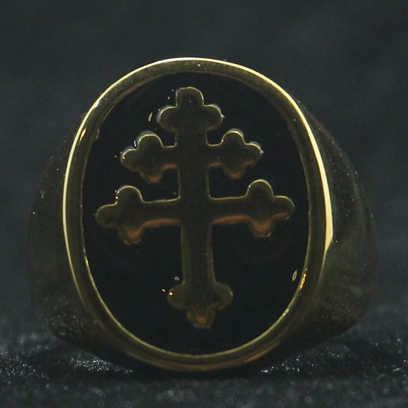 Avant Bague Templière “Croix du Serment Sacré” Couleur Or