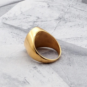 Vue Arrière Bague Templière “Croix du Courage Sacré”