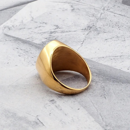Vue Arrière Bague Templière “Croix du Courage Sacré”