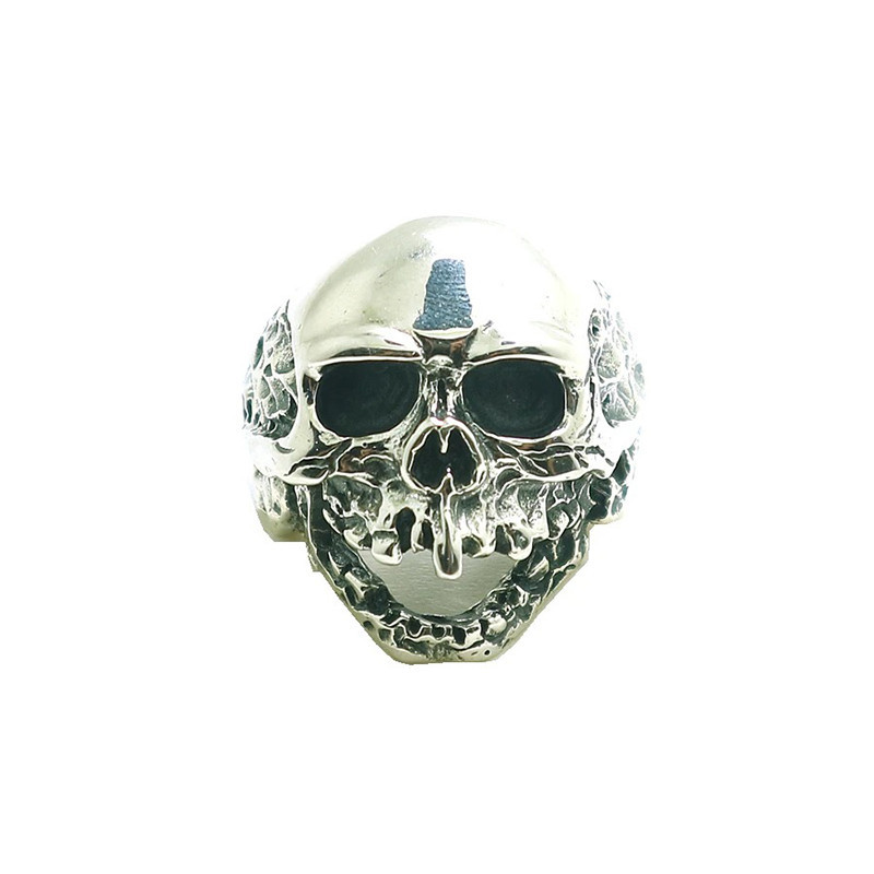 Bague Tête de Mort "Éveil du Néant" en Argent 925