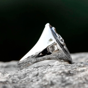 Bague Tête de Mort "Fear None Respect All"