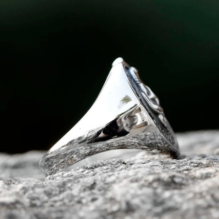 Bague Tête de Mort "Fear None Respect All"