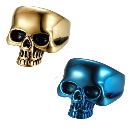 Bague Tête de Mort "Chromium Spirit"