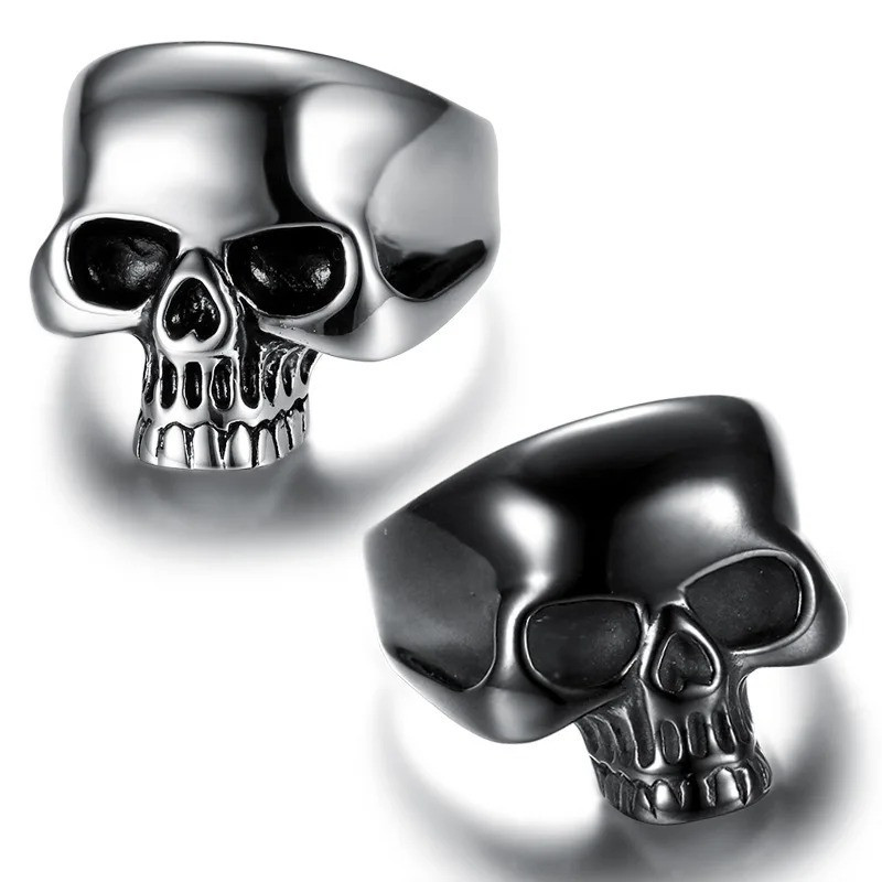 Bague Tête de Mort "Chromium Spirit"