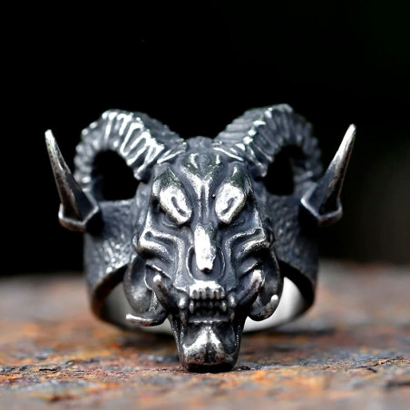Bague Tête de Mort "Démon des Abysses"