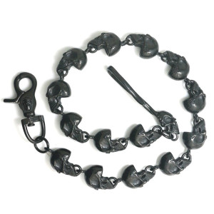 Avant Chaîne Porte-Feuille Tête de Mort – Crânes des Ombres Métalliques
