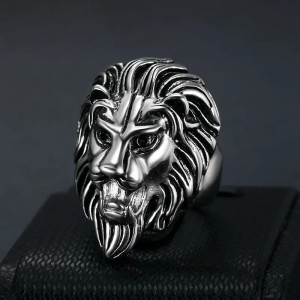 Bague Lion "Rugissement Royal" Couleur Argent