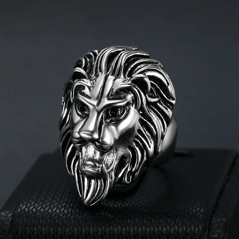 Bague Lion "Rugissement Royal" Couleur Argent