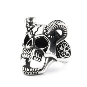 Bague Tête de Mort "Démon du Néant"