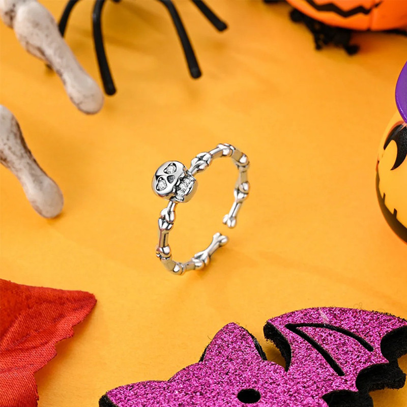 Bague Tête de Mort "Os du Destin" - Argent 925