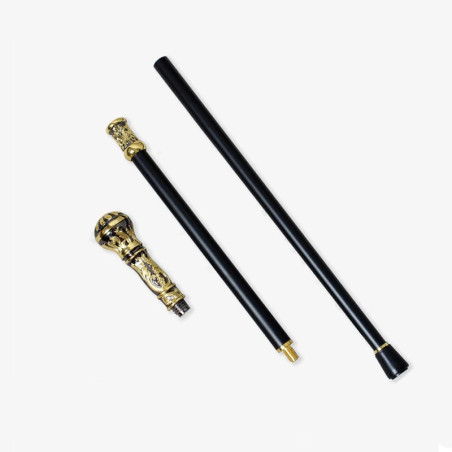 Avant Canne Steampunk Gothique Sceptre Doré du Dandy Victorien