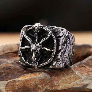 Bague Tête de Bouc "Sceau des Abysses"