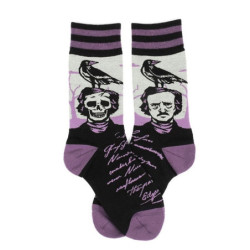 vue côté Chaussettes Edgar Allan Poe