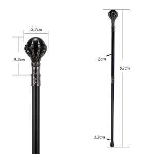 Dimensions Canne Steampunk Sceptre du Liche – La Main du Pouvoir Éternel